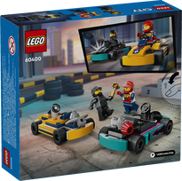 go kartai - LEGO City Gokartai ir lenktynininkai 60400 - 3 nuotrauka