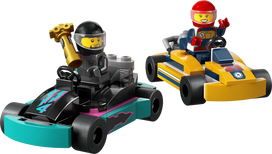 go kartai - LEGO City Gokartai ir lenktynininkai 60400 - 6 nuotrauka