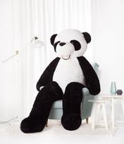 Didelė Pliušinė Panda Pado 200 Cm, Balta, Minkštas Žaislas