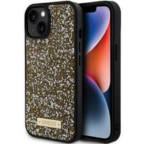 Guess "Rhinestone Metal Logo iPhone 15" Yellow