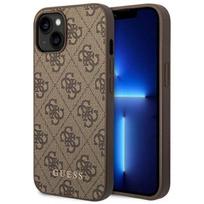 guess samsung galaxy s23 - Guess "4G Metal Gold Logo iPhone 14" Brown - 1 nuotrauka