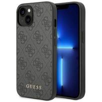 iphone 13 telefono deklas guess - Guess "4G Metal Gold Logo iPhone 14" Grey - 1 nuotrauka