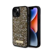 iphone 13 telefono deklas guess - Guess "Rhinestone Metal Logo iPhone 15" Yellow - 2 nuotrauka