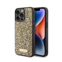 iphone 15 pro max deklas - Guess "Rhinestone Metal Logo iPhone 15 Pro Max" Yellow - 2 nuotrauka