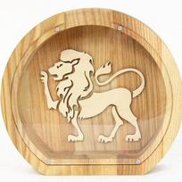 Personalizuota medinė taupyklė "Zodiako ženklas"
