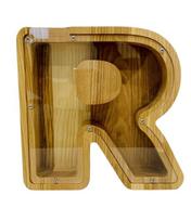 Pirkti Mažesnė medinė taupyklė raidė "R" - Photo 1