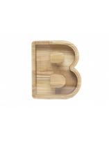 Didelė medinė taupyklė raidė "B"