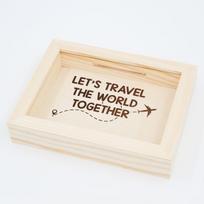 Rėmelis - taupyklė "Let's travel the world together"