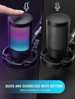 gaming mikrofonai - Fifine Ampligame A6V RGB Black (Juodas) - 3 nuotrauka