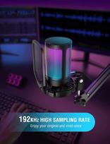 gaming mikrofonai - Fifine Ampligame A6V RGB Black (Juodas) - 6 nuotrauka