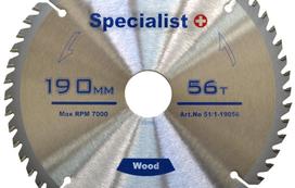 medienos diskas 125 - Medienos pjovimo diskas SPECIALIST , 125 x 22,2 mm, 20 dantukų - 1 nuotrauka