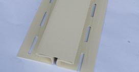 PVC sujungimo profilis S 18 SIDING BOR  Ilgis 3,81 m, kremo spalvos