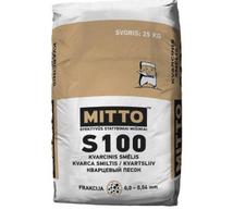 Kvarcinis smėlis Mitto S100, frakcija 0,00 -0,04 mm, 25 kg