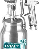 Dažymo pistoletas TOTAL, su metaliniu apatiniu indu 1L., 1.8 mm, 200-250 mm, TAT11002