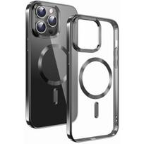 Swissten "Clear Jelly Magstick Metallic Case iPhone 15 Pro" Black