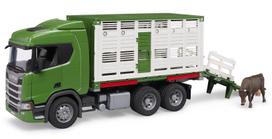 modely - Gyvulių vežimo sunkvežimis Bruder Scania 03548 - 2 nuotrauka