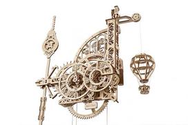 3d zaisl - Sieninis laikrodis – 3D medinis konstruktorius, Ugears 320 vnt - 1 nuotrauka