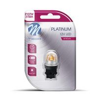automobilio lempute 12v 21w - LED lemputės 3030 24SMD W21W 12-24V CANBUS baltos - 2 nuotrauka