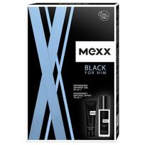 Rinkinys Mexx Black For Him vyrams: dušo želė, 50 ml + dezodorantas, 75 ml