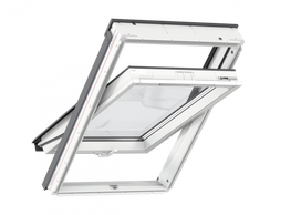 Stoglangis Velux Standard GLU 0061B, baltas, rankena apačioje (įv.dydžiai)