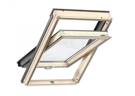 Stoglangis Velux GZL 1051B, medinis, rankena apačioje (įv.dydžiai)