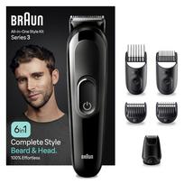 plauku kirpimo masineles braun - Braun Series 3 MGK3410 6in1 - 1 nuotrauka