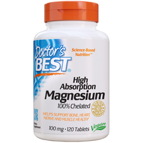 Doctor's Best Magnio Chelatas Magnio Bisglicinatas , 120 tablečių