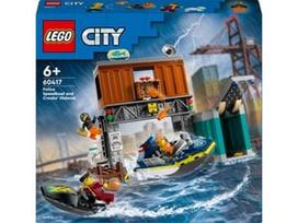 LEGO® City Police Policijos greitaeigė valtis ir nusikaltėlių slėptuvė 60417