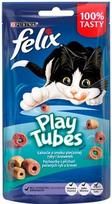 felix kaciu - FELIX Play Tubes Fish, Shrimps  - sausas kačių ėdalas - 50 g - 1 nuotrauka