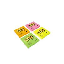 Lipnūs lapeliai POST-IT NEON, 76 x 76 mm, 100 lapelių, žali