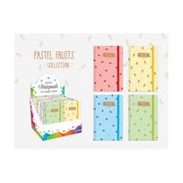 Užrašinė Lastva PASTEL FRUITS, A6, 96 l., linijomis, 4 rūšių