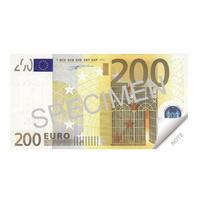 Užrašų lapeliai 200 €, 70 lapelių