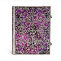 Užrašinė Hard Silver Filigree AUBERGINE, Ultra, linijomis, 240 p