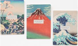 3 užrašinių rinkinys KOKONOTE HOKUSAI, A5, 32 l.