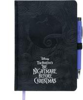 Užrašinė PREMIUM THE NIGHTMARE BEFORE CHRISTMAS, su šviesiančiu rašikliu, A5, 90 l., taškeliais