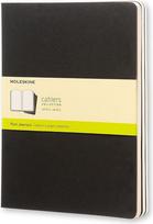 Moleskine Sąsiuviniai Moleskine Cahier Journals paprastas juodos spalvos XL 3 vnt.