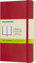 Moleskine Užrašų knygelė Moleskine glotnaus pobūdžio su minkštų viršelių raudonos spalvos P