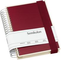 Semikolon Užrašų knygelė Die Kante Mucho spiralė 3in1 burgund A5