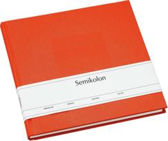 Semikolon Atsiminimų knyga Uni Eternity oranžinės spalvos