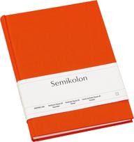 Semikolon Užrašų knygelė Uni Classic taškuotas oranžinės spalvos A5