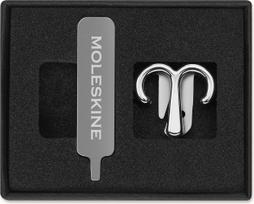 Moleskine Prisegamas ženkliukas užrašų knygutei Moleskine Avino ženklas sidabro spalvos