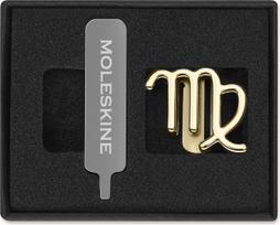 Moleskine Prisegamas ženkliukas užrašų knygutei Moleskine Mergelės ženklas auksinės spalvos