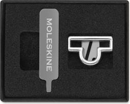 Moleskine Prisegamas ženkliukas užrašų knygutei Moleskine Ženklas Svarstyklės sidabro spalvos