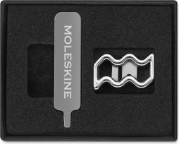 Moleskine Prisegamas ženkliukas užrašų knygutei Moleskine Vandenio ženklas sidabro spalvos