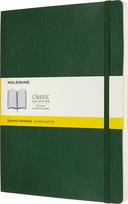 Moleskine Užrašų knygelė Moleskine Classic su languotais raštais su minkštų viršelių miško žalia XL 192 puslapiai