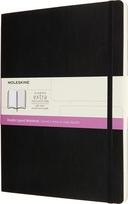 Moleskine Užrašų knygelė Moleskine balta ir linijomis su minkštų viršelių juodos spalvos XL 192 puslapiai