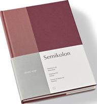 Semikolon Užrašų knygelė Natural Affair taškuotas rožinės ir bordo spalvos A5