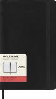 Moleskine Kalendorius Moleskine 2024 12M savaitinis kietu viršeliu juodos spalvos P