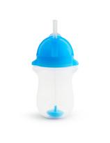 munchkin puodelis melynas - MUNCHKIN gertuvė su šiaudeliu ir svareliu, mėlyna, 12mėn+, 296ml, 012461 - 2 nuotrauka