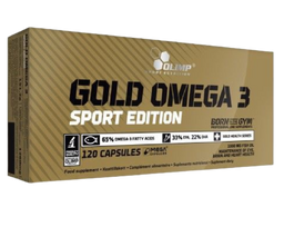 zuvys - Olimp Gold Omega 3 Sport Edition 120 kaps. - 1 nuotrauka